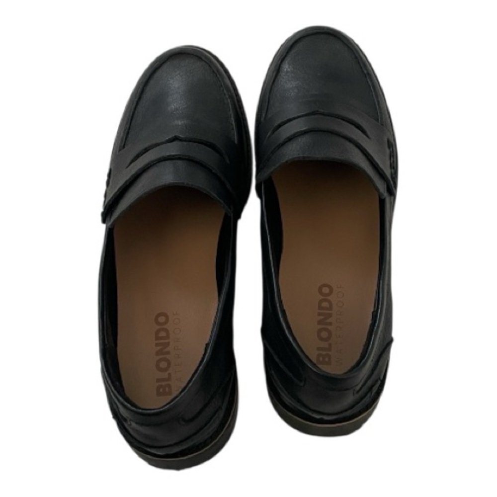 ♥️Blondo ♥️Waterproof Ladies Black leather loafers, Size (8.5) - Picture 4 of 11